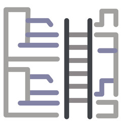 Obraz premium Bedroom Flat Icon