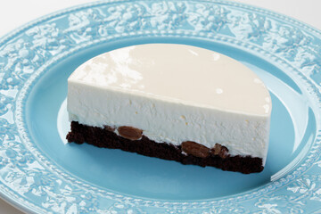 生クリームをベースにしたケーキ土台の断面