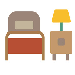 Bedroom Flat Icon