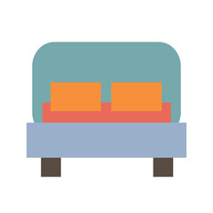 Double Bed Flat Icon