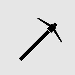 Pickaxe flat vector icon. trendy style illustration on white background 