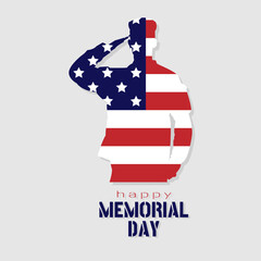 Happy Memorial Day greeting card