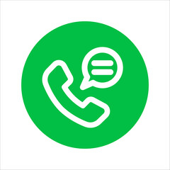 Green Circle Glyph Contact Icon