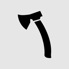 Axe icon flat. Illustration isolated vector sign symbol..eps
