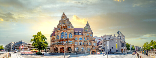 Fototapeta na wymiar Rathaus, Bielefeld, Deutschland 