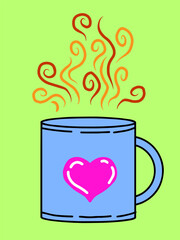 design illustration coffee or tea handrawn