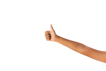 Hand isolated on white background, clipping path