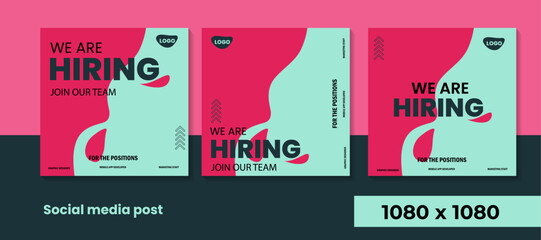 We are hiring job vacancy for social media post