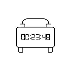 Digital clock icon vector design illustration.