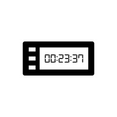 Digital clock icon vector design illustration.