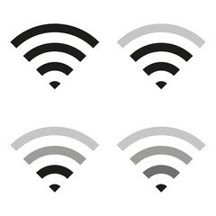 Wifi icons. Digital technology. Internet network concept. Vector illustration.