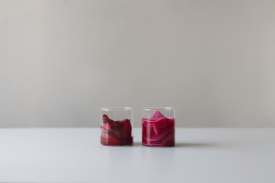 Radish pickle pickle in glasses