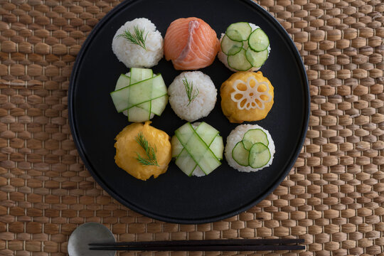 野菜の手毬寿司