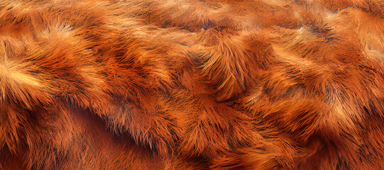 orange brown horse fur skin leather texture background with Generative AI Technology
