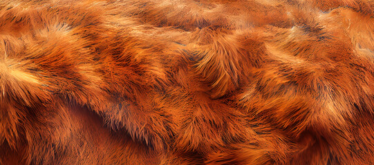 Naklejka premium orange brown horse fur skin leather texture background with Generative AI Technology