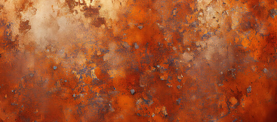 rusty iron zinc wall background with Generative AI Technology