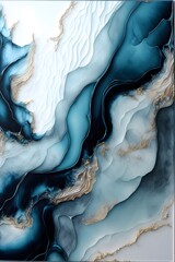 Abstract Alcohol Ink Resin Art