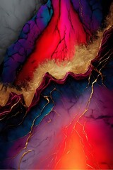Abstract Alcohol Ink Resin Art