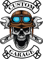 vector illustration of bikers badge logo with premium quality stock