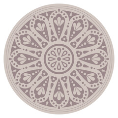 Mandala-Ornament, Mandala-Illustration-Vektor, kreisf√∂rmige Verzierung, dekoratives Element f√ºr Designmaterial