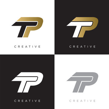 tp techno logo design vector icon