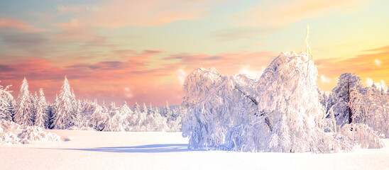 Winterlandschaft Sauerland, Deutschland 