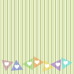 seamless pattern with green stripes