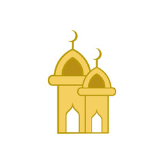 ornament mosque illustration logo design 