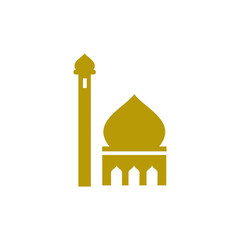 ornament mosque illustration logo design 