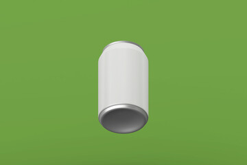 Modern and clean aluminum drink can mockup