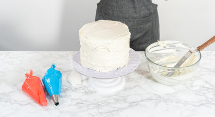 4th of July chocolate cake