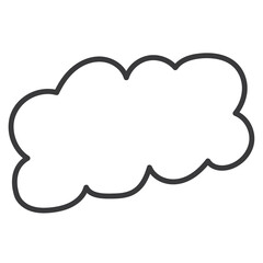 speech bubbles doodle massage outline element