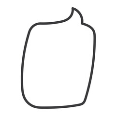 speech bubbles doodle massage outline element