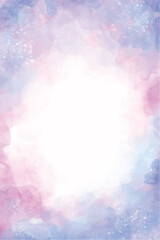 Abstract pastel unicorn of stain splash watercolor background