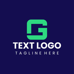 gj letter logo modern style vector