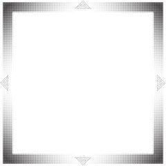 Simple and floral frame and square border