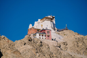 Namgyal Tsemo Gompa - buddhist monastery in Leh, Ladakh, Jammu and Kashmir state, India. 