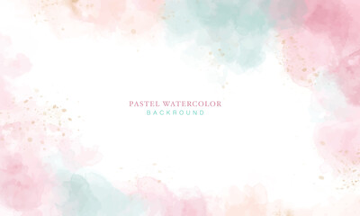 Abstract pastel unicorn of stain splash watercolor background © wimagine