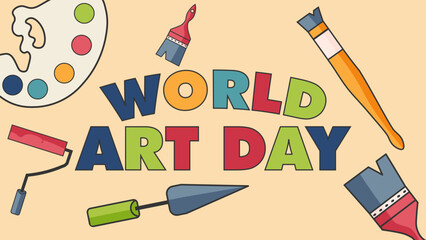 world art day design poster