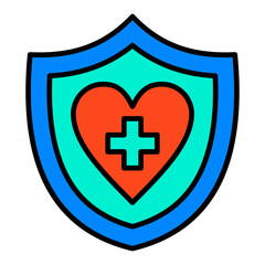 Obraz premium Healthcare Filled Line Icon