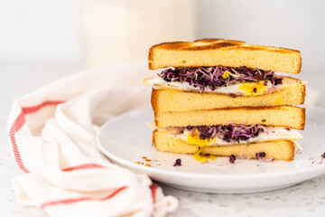 Breakfast Egg and Sprouts Sandwich
