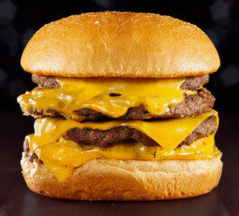 hamburger on a plate