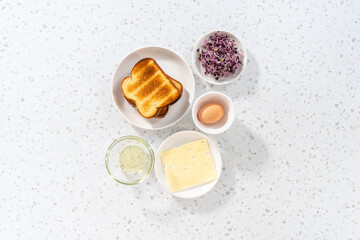 Breakfast Egg and Sprouts Sandwich