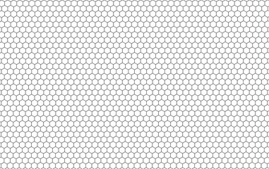 Honeycomb pattern, Wire pattern, Net pattern, Seamless Honeycomb pattern on a white background.