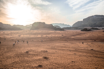 pustynny krajobraz piach - obrazy, fototapety, plakaty