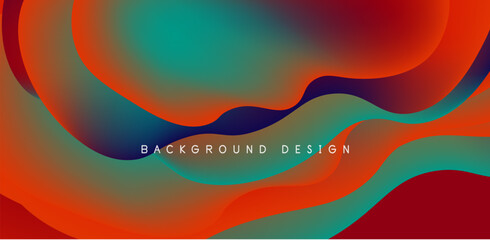 Fluid waves abstract background for covers, templates, flyers, placards, brochures, banners