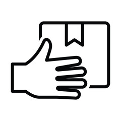 Shipping service icon vector graphic illustration