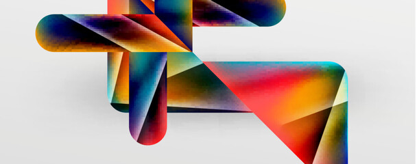 Triangle fluid color gradient abstract background. Vector Illustration For Wallpaper, Banner, Background, Card, Book Illustration, landing page