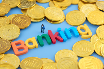 Businessmen engaged in micro creative financial investment