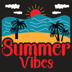Summer vector T-shirt Design